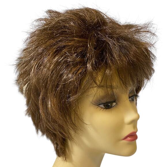 Sassy Spikey Wig - Dark Auburn Synthetic Locs, NWT - A1039 - Picture 10 of 15